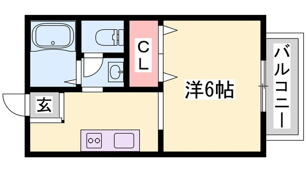 リヴェール北代の物件間取画像